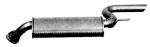 Rear silencer (45.36.07), Delta 1.6 HF Turbo / 1.9 Turbodiesel (831)